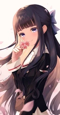 绑着公主头发型的精美二次元漂亮小姐姐超高清插画图片（杂图集）