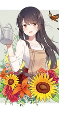 绑着公主头发型的精美二次元漂亮小姐姐超高清插画图片（杂图集）