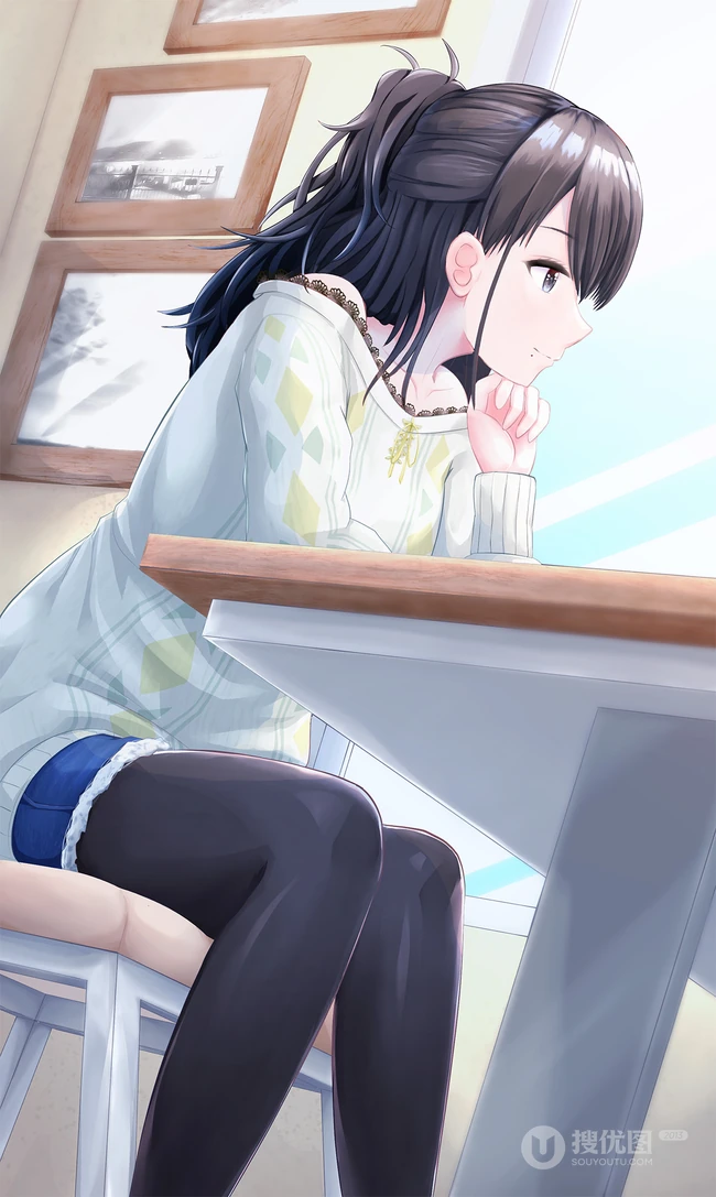 绑着公主头发型的精美二次元漂亮小姐姐超高清插画图片（杂图集）