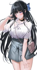 绑着公主头发型的精美二次元漂亮小姐姐超高清插画图片（杂图集）
