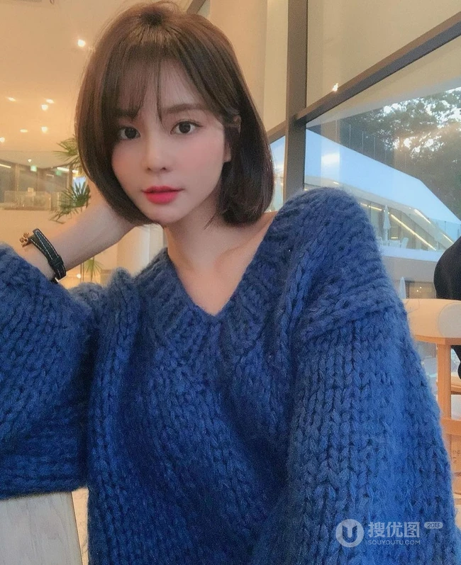 知性，温柔，又不失灵动可爱的女生齐肩短发，2020最新款女生发型图片 第24张