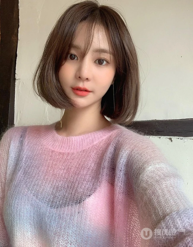 知性，温柔，又不失灵动可爱的女生齐肩短发，2020最新款女生发型图片 第9张