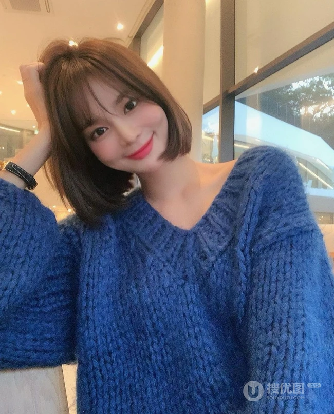 知性，温柔，又不失灵动可爱的女生齐肩短发，2020最新款女生发型图片 第21张