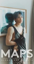 金在中帅气个性染色发型显匀称身形肌肉居家写真照片