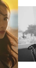 吴谨言优雅动人无袖上衣搭配蓝色纱裙唯美气质写真照片