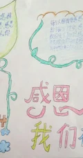 2020感恩节手抄报，小学生纯手写的简单好看感恩节手抄报设计作品图集
