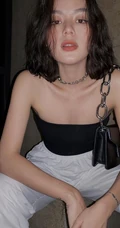 齐刘海短发发型混血女生时尚靓丽，青春动感唯美气质生活照片图集