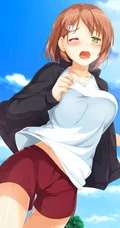 跑步运动中的二次元动漫少女精选好看活力动感图集