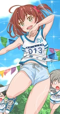 跑步运动中的二次元动漫少女精选好看活力动感图集