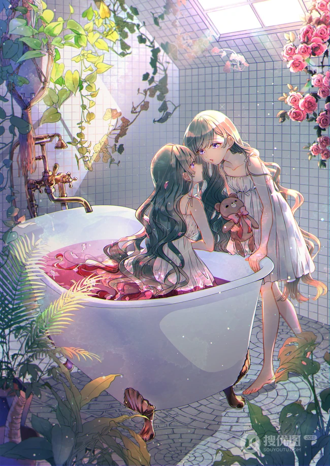 这是双胞胎吗？精美好看的二次元动漫双胞姐妹，兄妹超高清插画图集