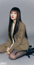 李一桐MadameFigaro中文版杂志写真照，多套冬装服饰诠释时尚女人魅力