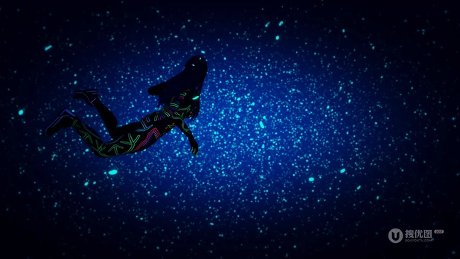 人与空间，星空，科幻科技感十足的创意空间美图