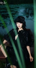 元气少女的丛林探秘，许龄月爱装时尚Istyle最新杂志写真照