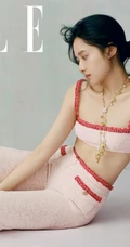 鬼马精灵元气少女张婧仪气质清凉穿搭SuperELLE杂志写真照