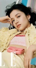 鬼马精灵元气少女张婧仪气质清凉穿搭SuperELLE杂志写真照