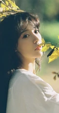 安泳畅唯美深秋与路边树木，落叶街拍写真美照