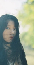 安泳畅唯美深秋与路边树木，落叶街拍写真美照