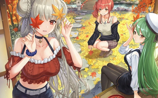 碧蓝航线气质可爱动漫袜装女生精选人物高清插画图集