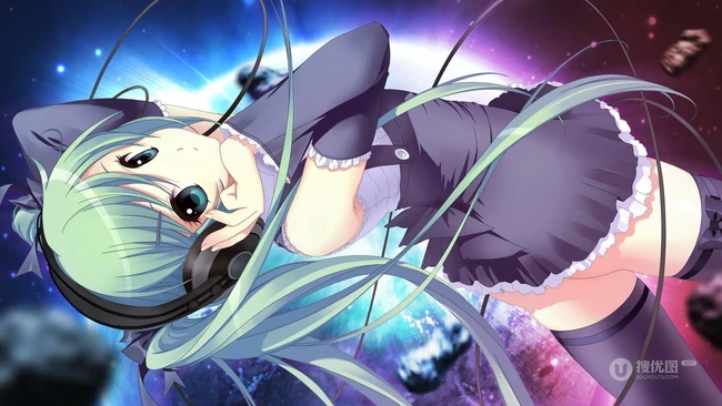 清新淡雅二次元漂亮JK制服，短裙，线条感少女精选插画图片集