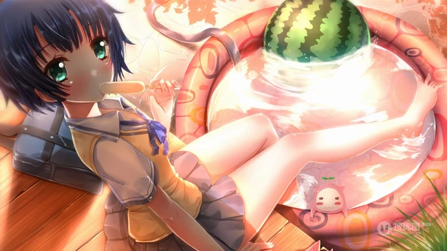清新淡雅二次元漂亮JK制服，短裙，线条感少女精选插画图片集