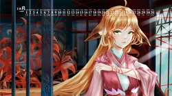 动漫女生，少女插画壁纸，2020年12月动漫女生主题插画高清壁纸图片