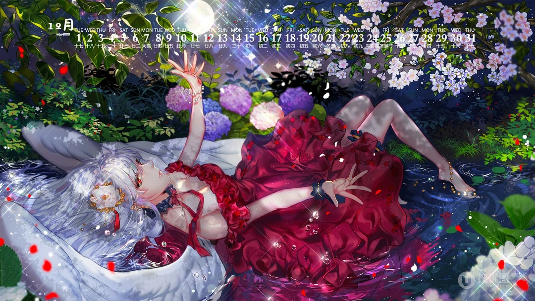 动漫女生，少女插画壁纸，2020年12月动漫女生主题插画高清壁纸图片
