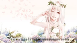 动漫女生，少女插画壁纸，2020年12月动漫女生主题插画高清壁纸图片