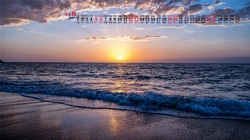 大海，海浪，沙滩，云彩，阳光，2020年12月大海主题系列高清壁纸图片