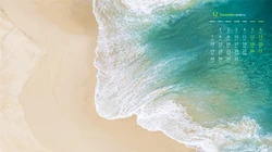 大海，海浪，沙滩，云彩，阳光，2020年12月大海主题系列高清壁纸图片