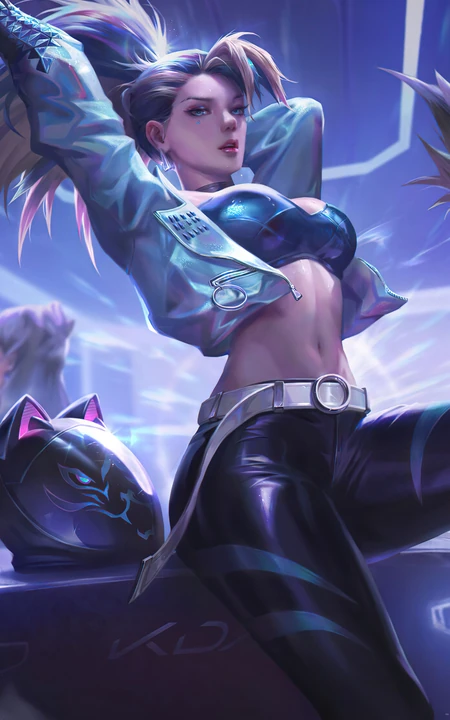 游戏英雄联盟lol 离群之刺 阿卡丽4K高清手机壁纸图片