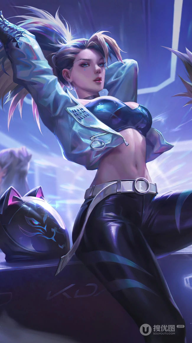 游戏英雄联盟lol 离群之刺 阿卡丽4K高清手机壁纸图片