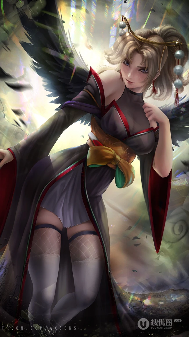 游戏 守望先锋 天使mercy 高清4K手机壁纸