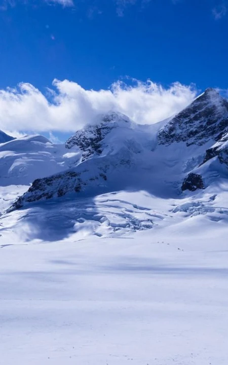 传统节气 大雪节气 雪山 雪景 白雪皑皑景色壁纸创意文字美图