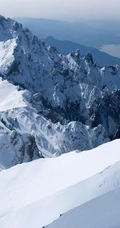 传统节气 大雪节气 雪山 雪景 白雪皑皑景色壁纸创意文字美图