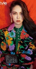 昆凌时尚花衣酷美杂志写真图片