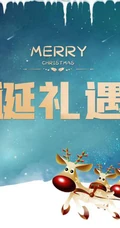 圣诞节欢乐购，圣诞促销，礼遇季等宣传广告海报设计壁纸图片
