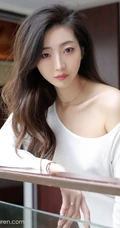气质锁骨女生安琪Yee简约装白色棉裙凸点穿着尽显身形匀称身材写真图集