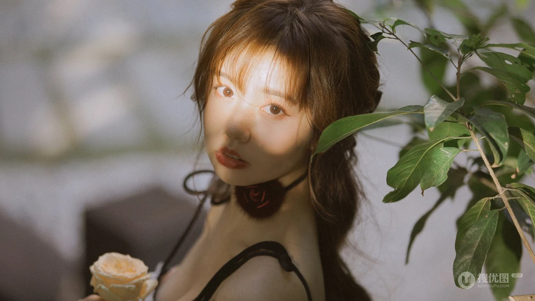 美少女林木婷子 森系 户外 宛若精灵般美少女高清写真桌面壁纸图片