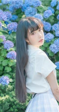小脸蛋女生Shika小鹿鹿礼裙白衣牛仔短裤穿搭户外清新写真照片