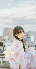 小脸蛋女生Shika小鹿鹿礼裙白衣牛仔短裤穿搭户外清新写真照片