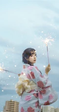 小脸蛋女生Shika小鹿鹿礼裙白衣牛仔短裤穿搭户外清新写真照片