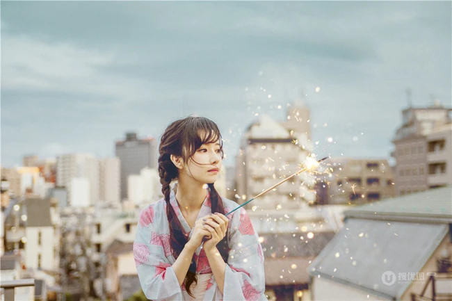 小脸蛋女生Shika小鹿鹿礼裙白衣牛仔短裤穿搭户外清新写真照片