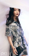 Angelababy清新动人民族风穿搭登精彩Ok杂志写真图片