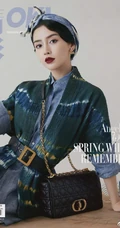 Angelababy清新动人民族风穿搭登精彩Ok杂志写真图片