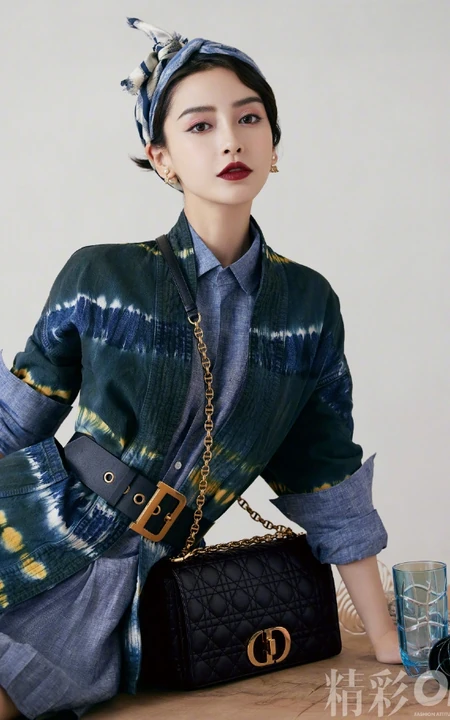 Angelababy清新动人民族风穿搭登精彩Ok杂志写真图片