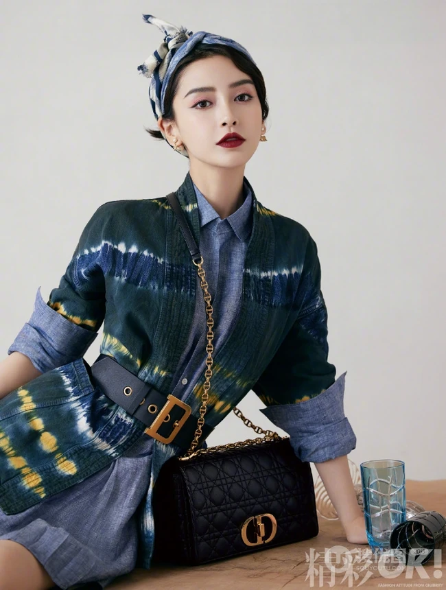 Angelababy清新动人民族风穿搭登精彩Ok杂志写真图片