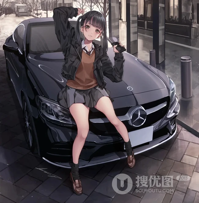 线条感好看不？气质二次元裙装系列 JK制服短裙清凉少女精选图片集