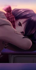 给这寒冷的冬添点温暖，围围巾的二次元动漫少女少女高清插画图集