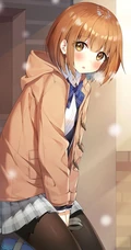 给这寒冷的冬添点温暖，围围巾的二次元动漫少女少女高清插画图集