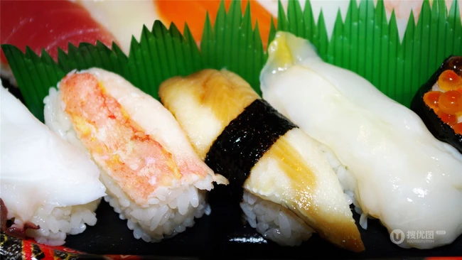精致美味的日本美食鱼子酱寿司高清美图 第7张